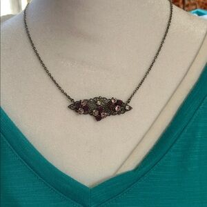 Sabika Retired Necklace new, never worn. Antique Silver w/Swarovski